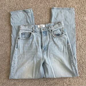 Reformation Cynthia High Rise Straight Tahoe Denim Jeans